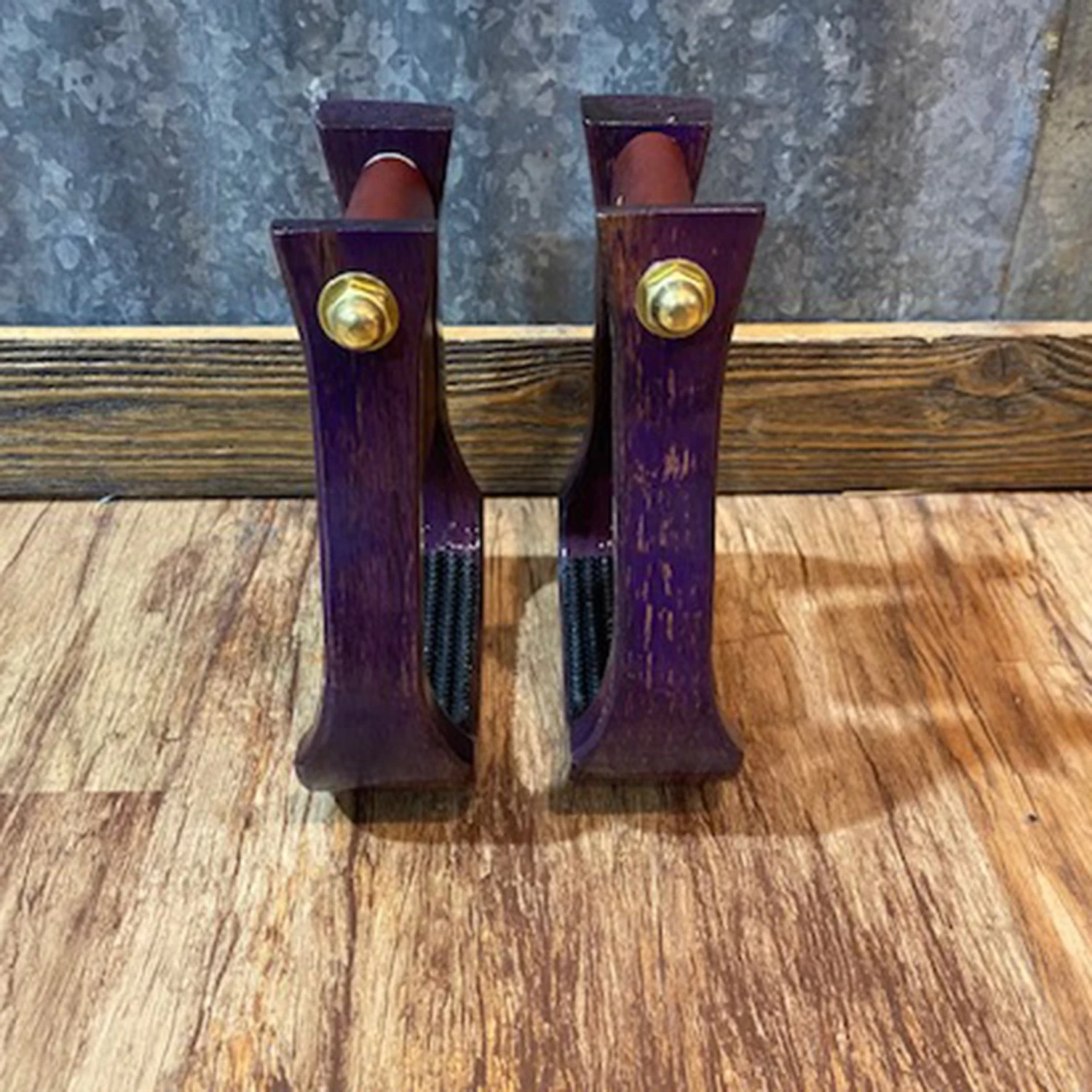 Nettles 2" Distressed Purple Barrel Stirrup 2 Nettles 2" Distressed Purple Barrel Stirrup - Image 2