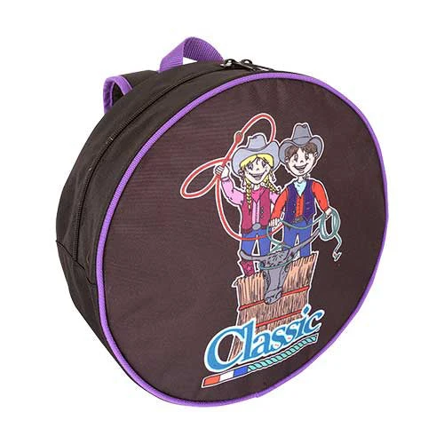 Classic Equine Purple Trimmed Kid Rope Bag 1 Classic Equine Purple Trimmed Kid Rope Bag