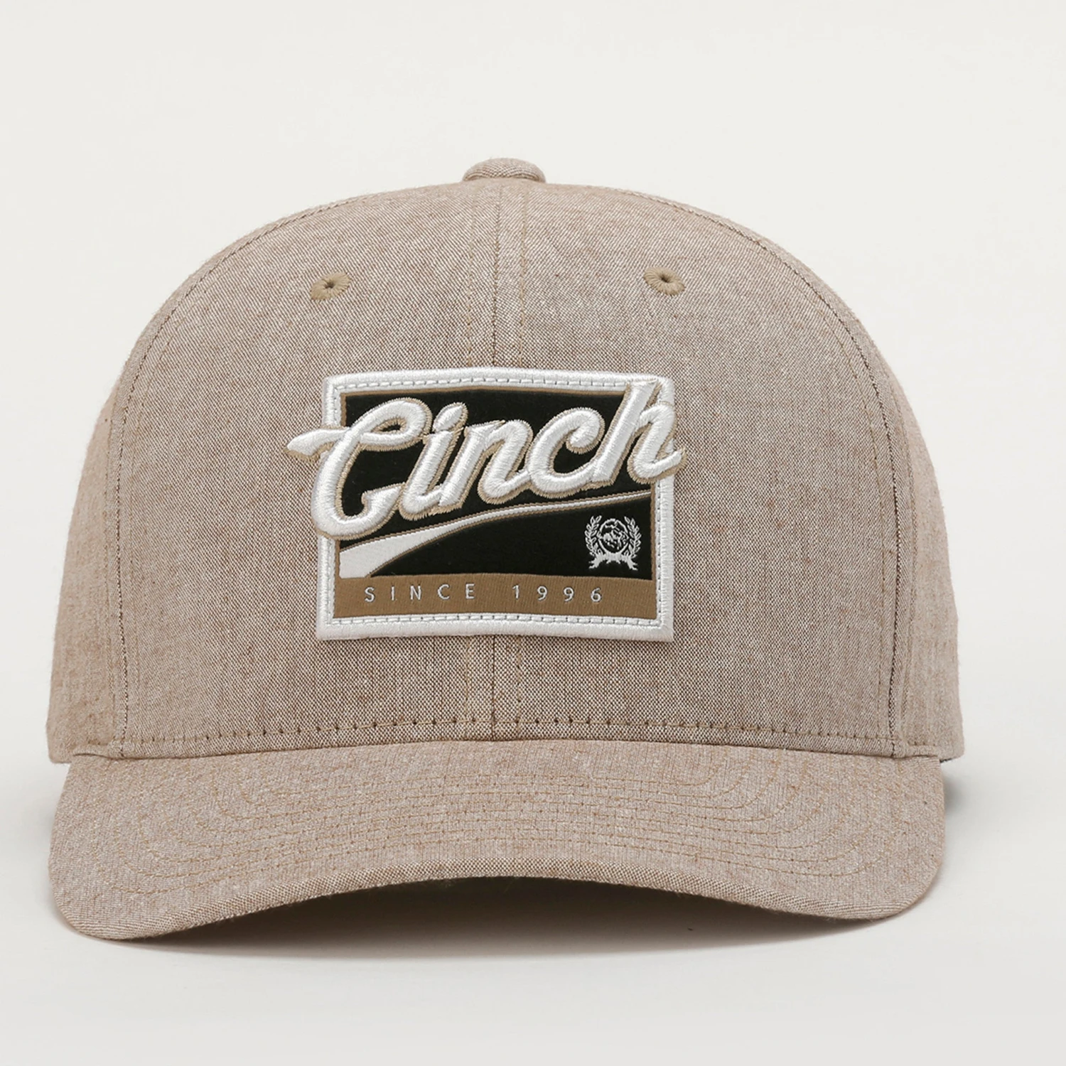 Men's Cinch Baseball Cap-Heathered Khaki 1 Men's Cinch Baseball Cap-Heathered Khaki