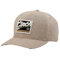 Men's Cinch Baseball Cap-Heathered Khaki 5 Men's Cinch Baseball Cap-Heathered Khaki -Western Jeans Store MCC0111006