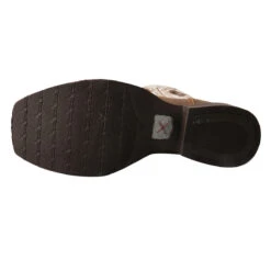 Twisted X Bomber/White Barbed Wire Square Toe Boots -Western Jeans Store MRS0056.03