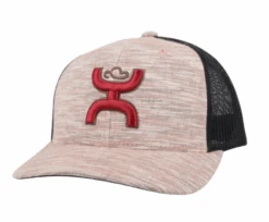 Hooey Striated Rust/Tan Sterling Cap-Red Hooey Up Patch