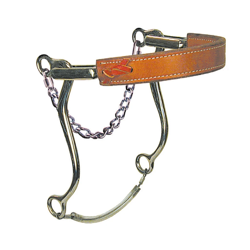 Reinsman 951 Flat Leather Nose Mechanical Hackamore 1 Reinsman 951 Flat Leather Nose Mechanical Hackamore