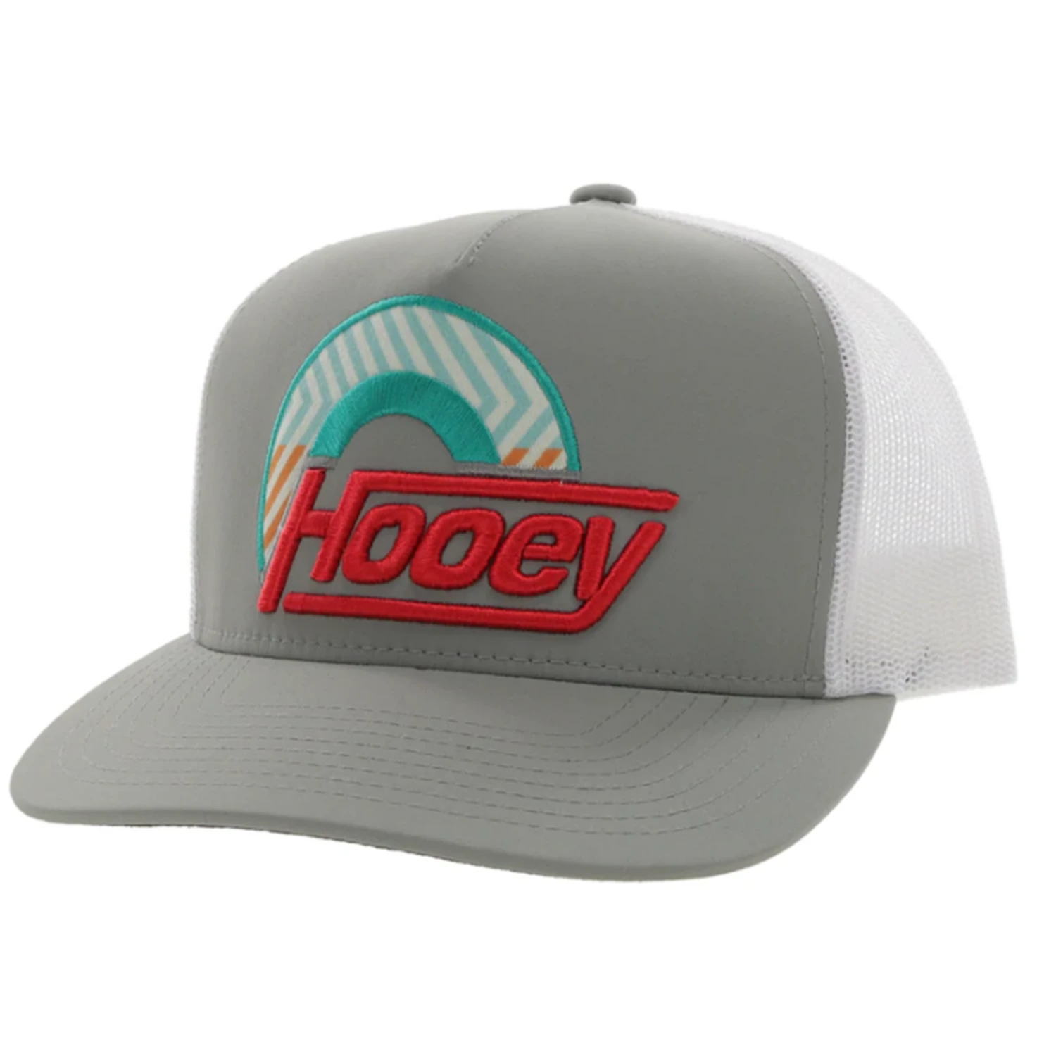 Hooey YOUTH High Profile Grey/White Cap-Multi Color Hooey Patch 1 Hooey YOUTH High Profile Grey/White Cap-Multi Color Hooey Patch