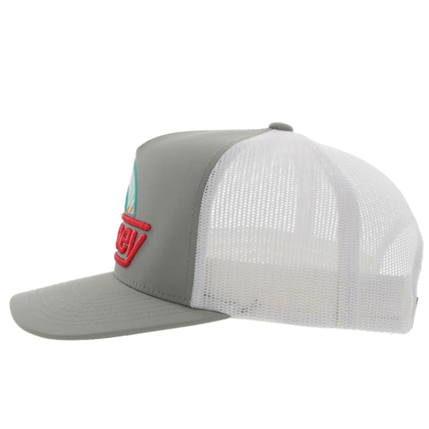 Hooey YOUTH High Profile Grey/White Cap-Multi Color Hooey Patch 3 Hooey YOUTH High Profile Grey/White Cap-Multi Color Hooey Patch - Image 3