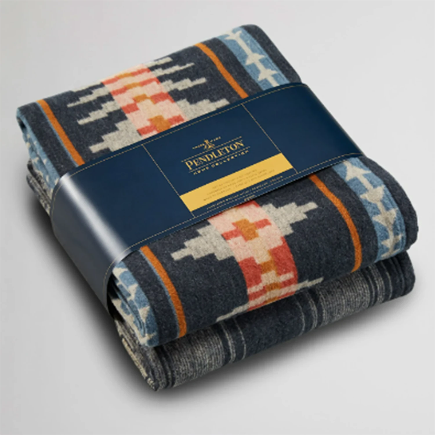 Pendleton Trail Ridge Navy Throw Set 1 Pendleton Trail Ridge Navy Throw Set
