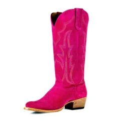 Macie Bean Hot Pink Suede Boots -Western Jeans Store Screenshot2023 05 24130149