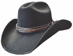 Tumbleweed Black Felt With Barbwire Hatband