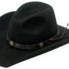 Dakota Crushable Black Wool Hat