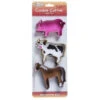 3 Piece Farm Animal Cookie Cutter Set