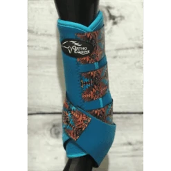 Ortho Equine Hind Teal Aztec Comfort Boots