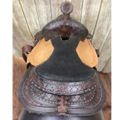 Shiloh Youth Dark Oil Hard 10 Inch Saddle -Western Jeans Store backseat ef002479 3a33 4704 852c da9cff342353