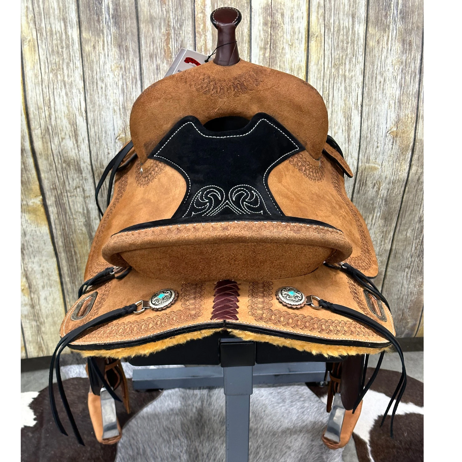 Circle Y 14 Inch Clover Leaf Barrel Saddle 5 Circle Y 14 Inch Clover Leaf Barrel Saddle - Image 5