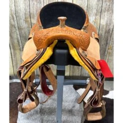 HR Saddlery 15 Inch Barrel Saddle -Western Jeans Store barrelfront 2e22dfbe 01de 47a6 8a42 af2ef4b45184
