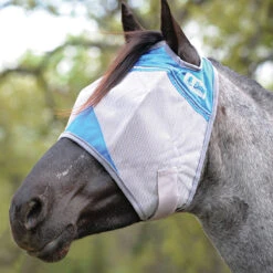 Cashel Small Horse Blue Crusader Fly Mask - Supports The Wounded Warrior Project