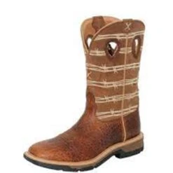 Twisted X Mens Cell Stretch Work Western Square Toe Boot