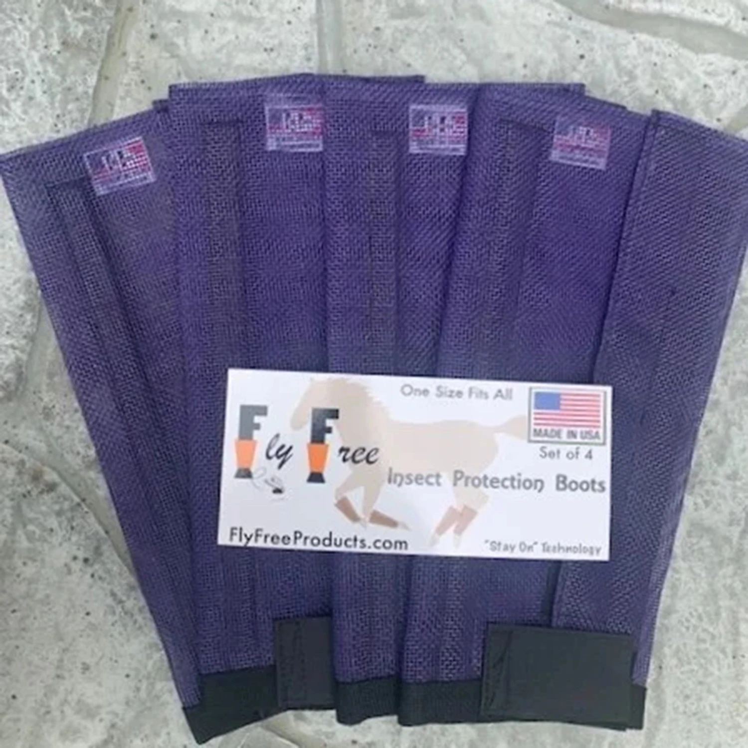 Fly Free Insect Protection Boots - Purple 1 Fly Free Insect Protection Boots - Purple