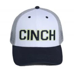 Cinch White, Navy And Gray Cinch Logo Cap