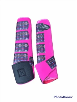 Ortho Equine Hot Pink & Pendleton Hind Complete Comfort Boots