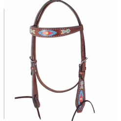 Oxbow Southwest Hand-Painted Browband Headstall