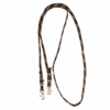 Classic Equine Black And Tan Hand Braided Roping Rein